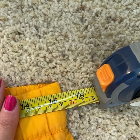 2 Moncler 1952 Men’s Windbreaker Pants Orange Size 46 Cargo Pull On Jogger Pants - Picture 13 of 13